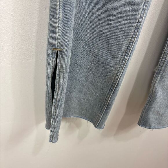 Motel Jeans Split Parallel Jeans In Light Blue Wash - Picture 4 of 6